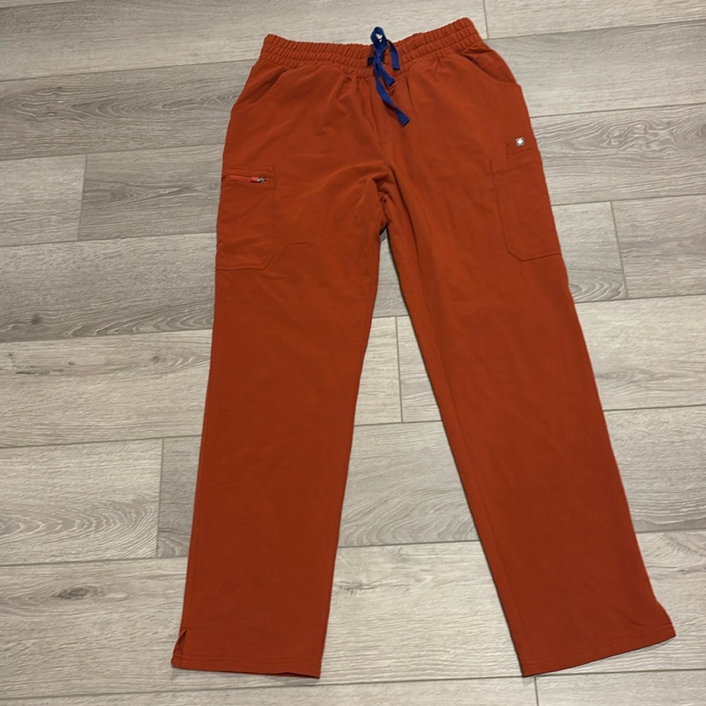 NWT Yola High Waisted Skinny Scrub Pants Auburn Large Tall